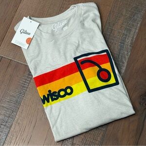 NWT WISCONSIN Wisco Brandy Old Fashioned Tee Shirt Top Tavern Bar Crew Large